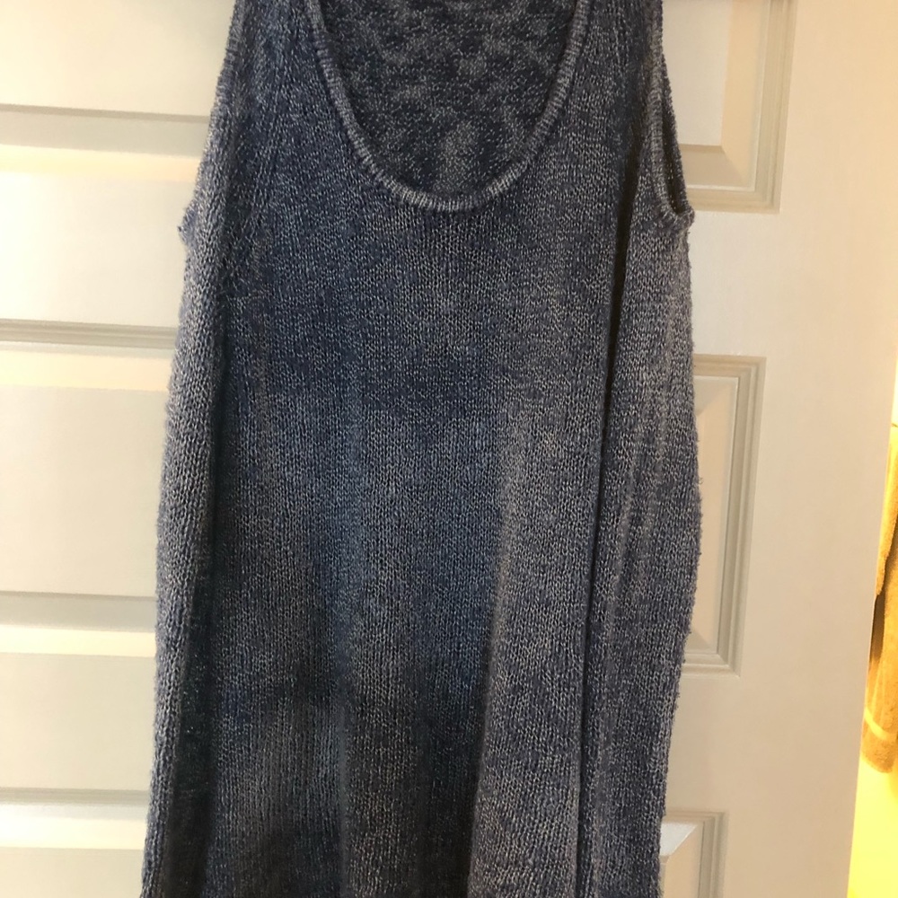 Gilded intent cold shoulder sweater